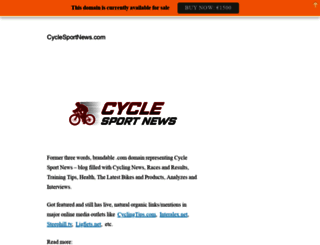 cyclesportnews.com screenshot