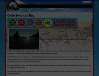 cycleswanseabay.org.uk screenshot