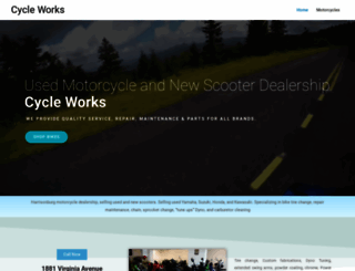 cycleworksharrisonburg.com screenshot