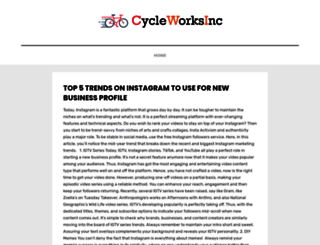 cycleworksinc.com screenshot
