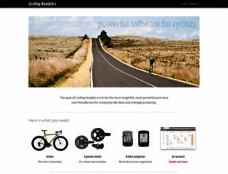 cyclinganalytics.com screenshot