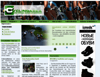 cyclingarea.com screenshot