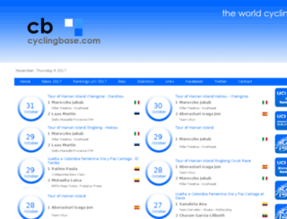 cyclingbase.com screenshot