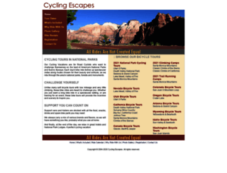 cyclingescapes.com screenshot