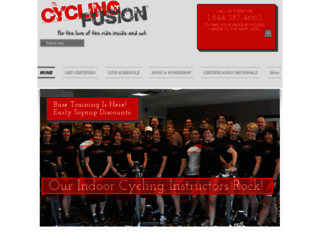 cyclingfusiontrainingcenter.com screenshot
