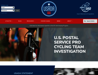 cyclinginvestigation.usada.org screenshot