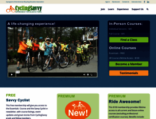 cyclingsavvy.org screenshot