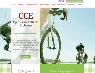 cyclistsforculturalexchange.org screenshot