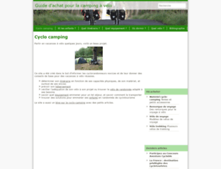 cyclo-camping.fr screenshot