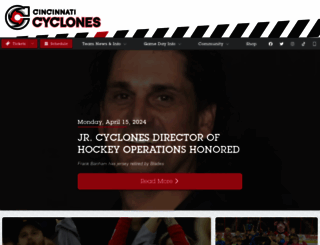 cycloneshockey.com screenshot