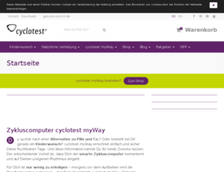 cyclotest-tee.de screenshot