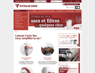 cyclovac.fr screenshot