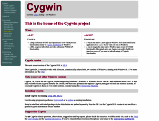 cygwin.com screenshot