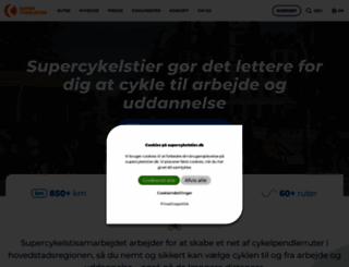 cykelsuperstier.dk screenshot