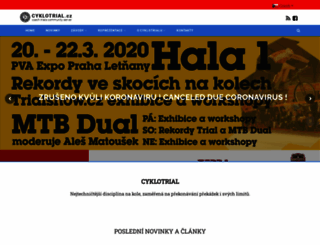 cyklotrial.cz screenshot