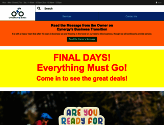 cynergyebikes.com screenshot