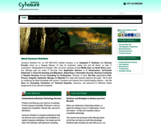 cynosure-solutions.com screenshot