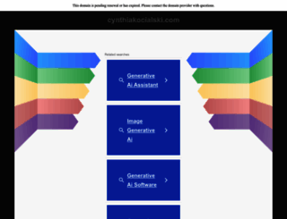 cynthiakocialski.com screenshot