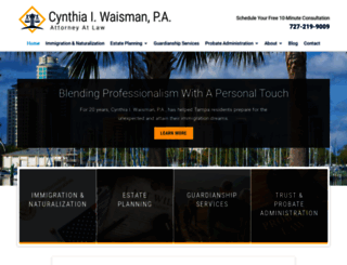 cynthiawaismanlaw.com screenshot