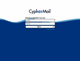 cyphermail.securence.com screenshot