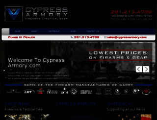 cypressarmory.com screenshot