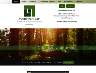 cypressclinic.com screenshot