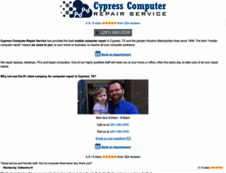 cypresscomputerrepairservice.com screenshot