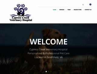 cypresscreekvet.com screenshot