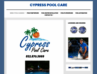 cypresspoolcare.com screenshot