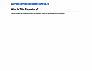cypresssemiconductorco.github.io screenshot