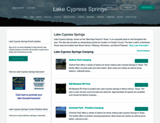 cypressspringslake.com screenshot