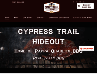 cypresstrailhideout.com screenshot