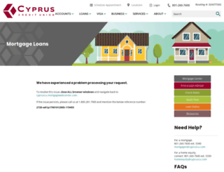 cypruscu.mortgagewebcenter.com screenshot