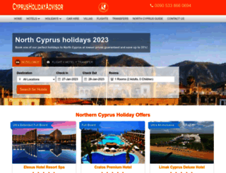 cyprusholidayadvisor.com screenshot