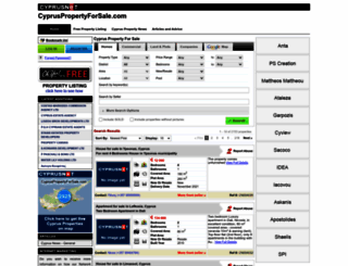 cypruspropertyforsale.com screenshot