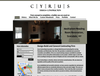cyruscontracting.com screenshot