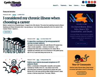 cysticfibrosisnewstoday.com screenshot