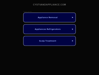 cystvandappliance.com screenshot