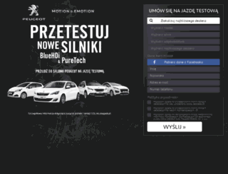 czasnajazde.peugeot.pl screenshot