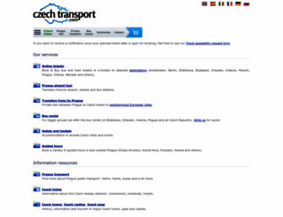czech-transport.com screenshot