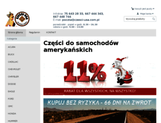 czesci-usa.com.pl screenshot