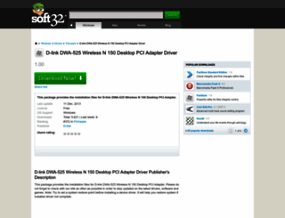 d-link-dwa-525-wireless-n-150-desktop-pci-adapter-driver.soft32.com screenshot