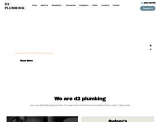d2plumbing.com.au screenshot