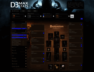 d3maxstats.com screenshot