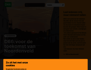 d66noordenveld.nl screenshot