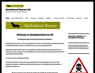 dachshundrescue.org.uk screenshot