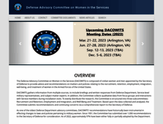 dacowits.defense.gov screenshot