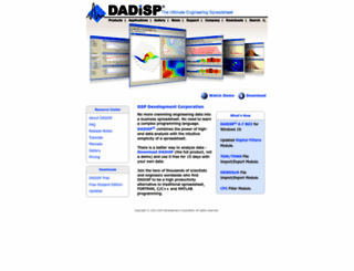 dadisp.com screenshot