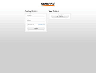 dadmin.generac.com screenshot