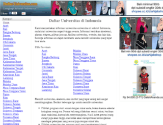 daftar-universitas.com screenshot